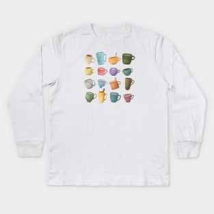 Cups Kids Long Sleeve T-Shirt